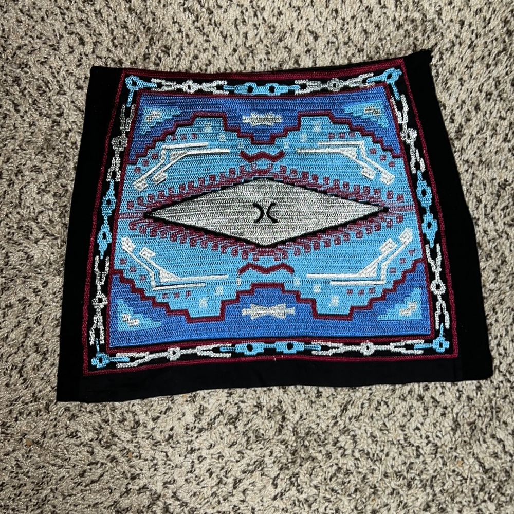 Printed mini skirt